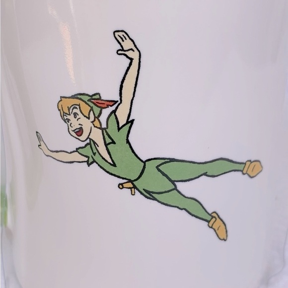 Rae Dunn Disney Peter Pan Lidded Feather Cap Mug - Picture 3 of 5